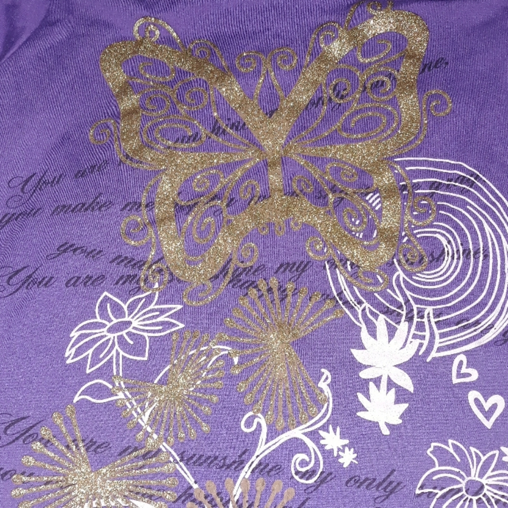 Cute top (butterfly, flowers & sunshine)